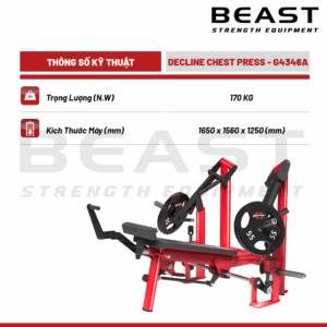 Máy đẩy ngực dốc Pure Kraft Decline Chest Press 7 Máy đẩy ngực dốc Pure Kraft Decline Chest Press