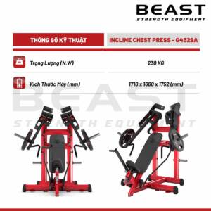 Máy đẩy ngực dốc Pure Kraft Incline Chest Press 7 Máy đẩy ngực dốc Pure Kraft Incline Chest Press