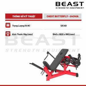 Máy tập ngực Pure Kraft Pec Fly Dual 7 Máy tập ngực Pure Kraft Pec Fly Dual