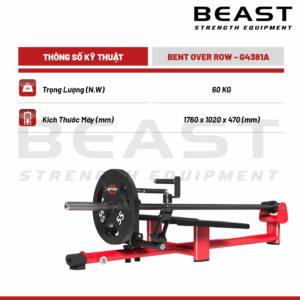 Máy tập lưng Pure Kraft Bent Over Row 8 Máy tập lưng Pure Kraft Bent Over Row