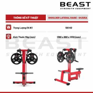 Máy tập vai Pure Kraft Shoulder Lateral Raise 8 Máy tập vai Pure Kraft Shoulder Lateral Raise