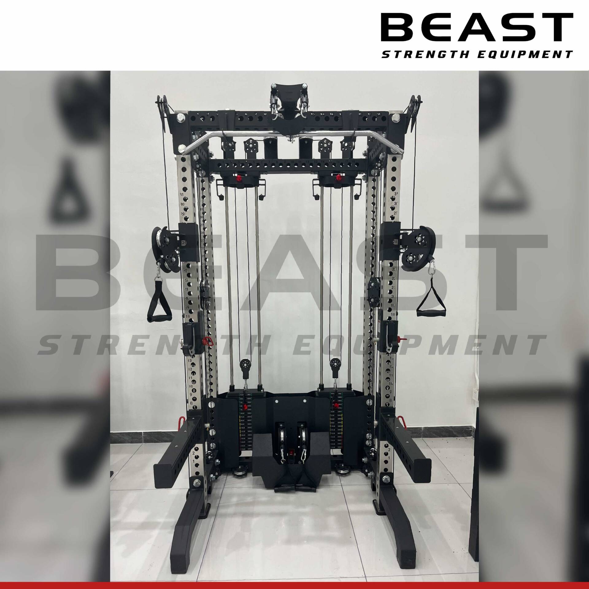 Giàn tạ đa năng Beast Dual Cable Half Rack PR101
