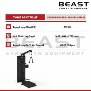 Máy đứng tập tay Beast Standing Biceps And Triceps