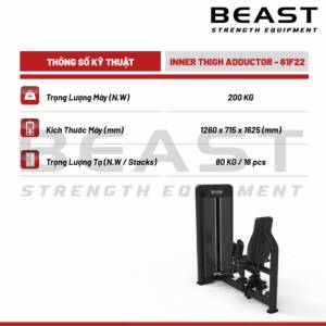 Máy tập đùi trong Beast Inner Thigh Adductor