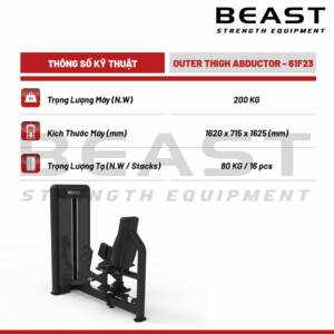 Máy tập mông Beast Outer Thigh Abductor