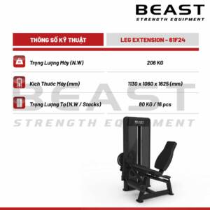 Máy đá đùi Beast Leg Extension