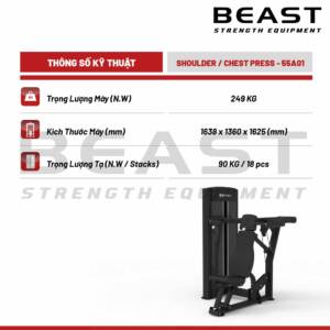 Máy đẩy vai và ngực Beast Shoulder And Chest Press