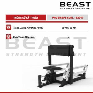 Máy tập tay trước Beast Pro Biceps Curl