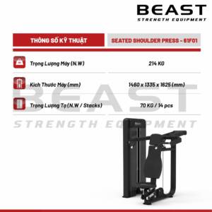 Máy ngồi đẩy vai Beast Seated Shoulder Press