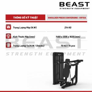Máy đẩy vai Beast Shoulder Press Converging
