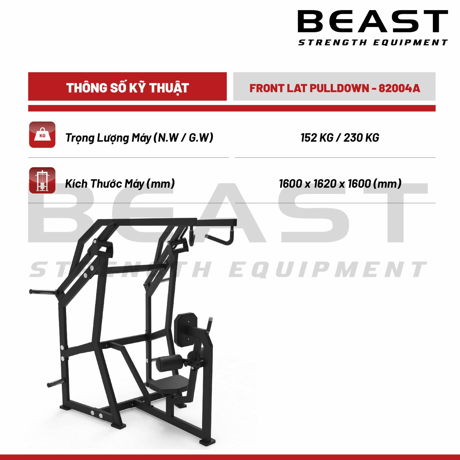 Máy kéo lưng Beast Front Lat Pulldown 5 Máy kéo lưng Beast Front Lat Pulldown