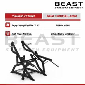 Máy tập chân Beast Squat And High Pull