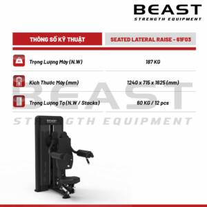 Máy tập vai Beast Seated Lateral Raise