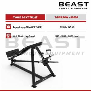 Máy tập lưng Beast T Bar Row