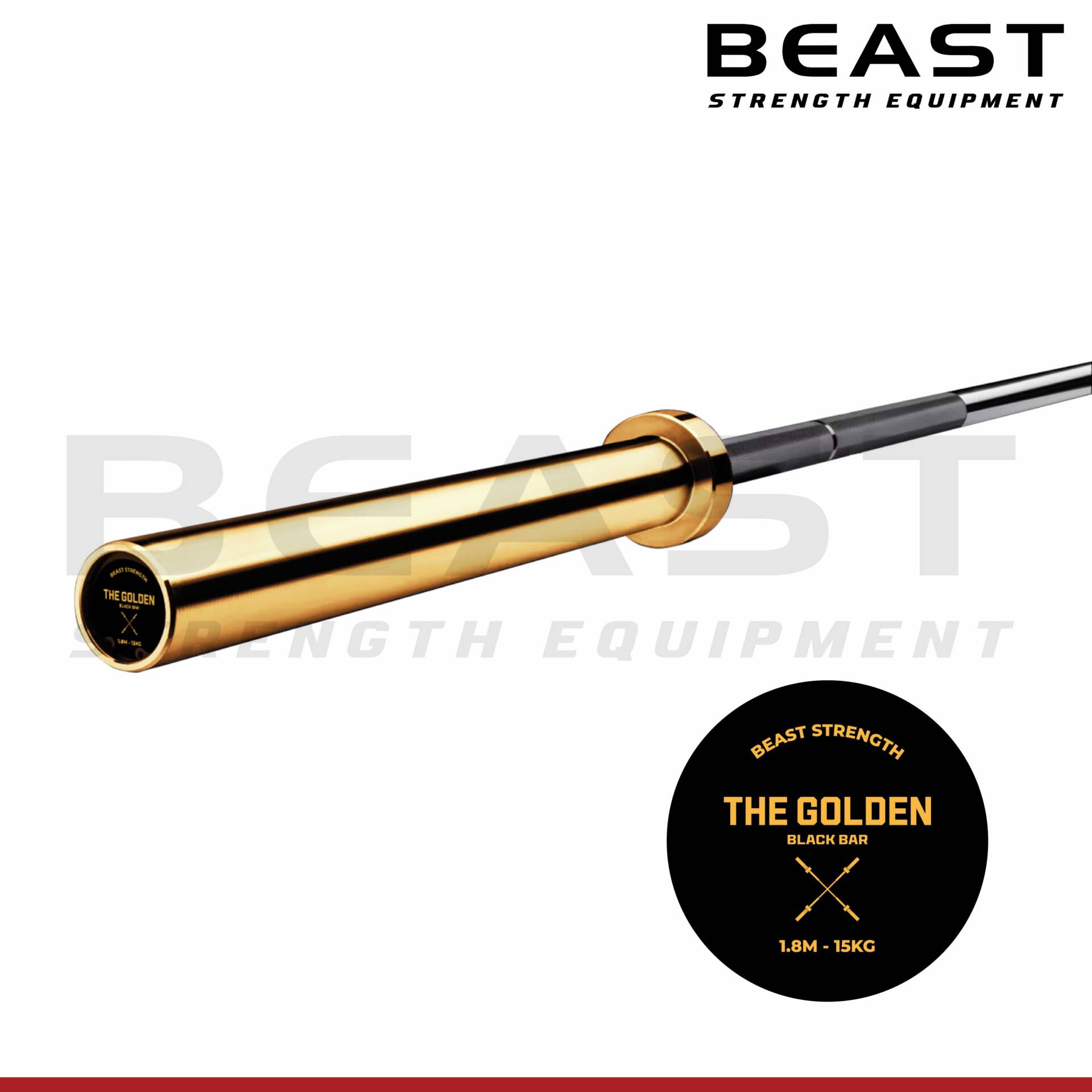 Thanh đòn 1m8 Beast GOLDEN BLACK BAR 1 Thanh đòn Beast GOLDEN BLACK BAR
