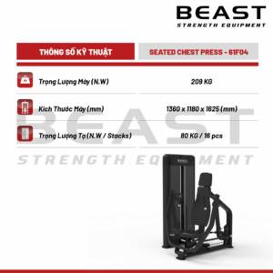 Máy đẩy ngực Beast Seated Chest Press