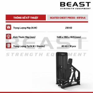 Máy ngồi đẩy ngực Beast Seated Chest Press