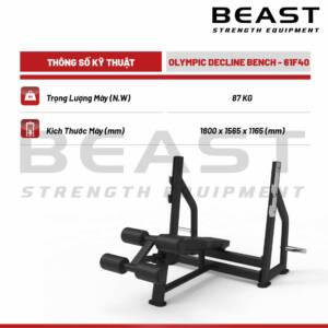 Ghế đẩy ngực dốc Beast Olympic Decline Bench