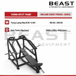 Máy đẩy ngực dốc Beast Incline Chest Press