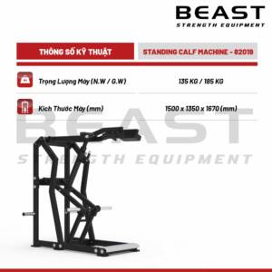 Máy tập bắp chân Beast Standing Calf Machine