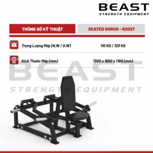 Máy tập cầu vai Beast Seated Shrug