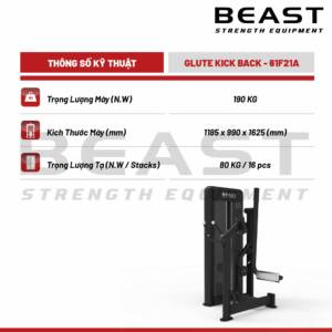 Máy tập mông Beast Glute Kick Back