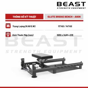 Máy tập mông A600 Series Glute Builder A606