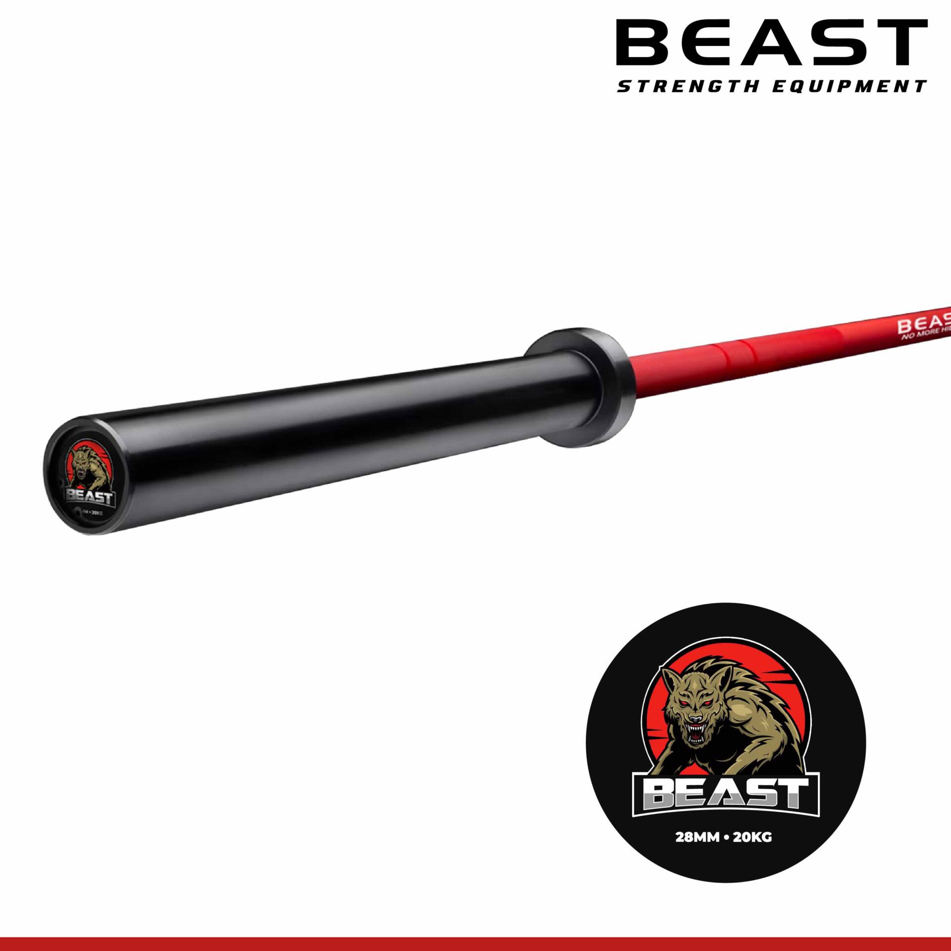 Thanh đòn Beast Training Bar Red Black