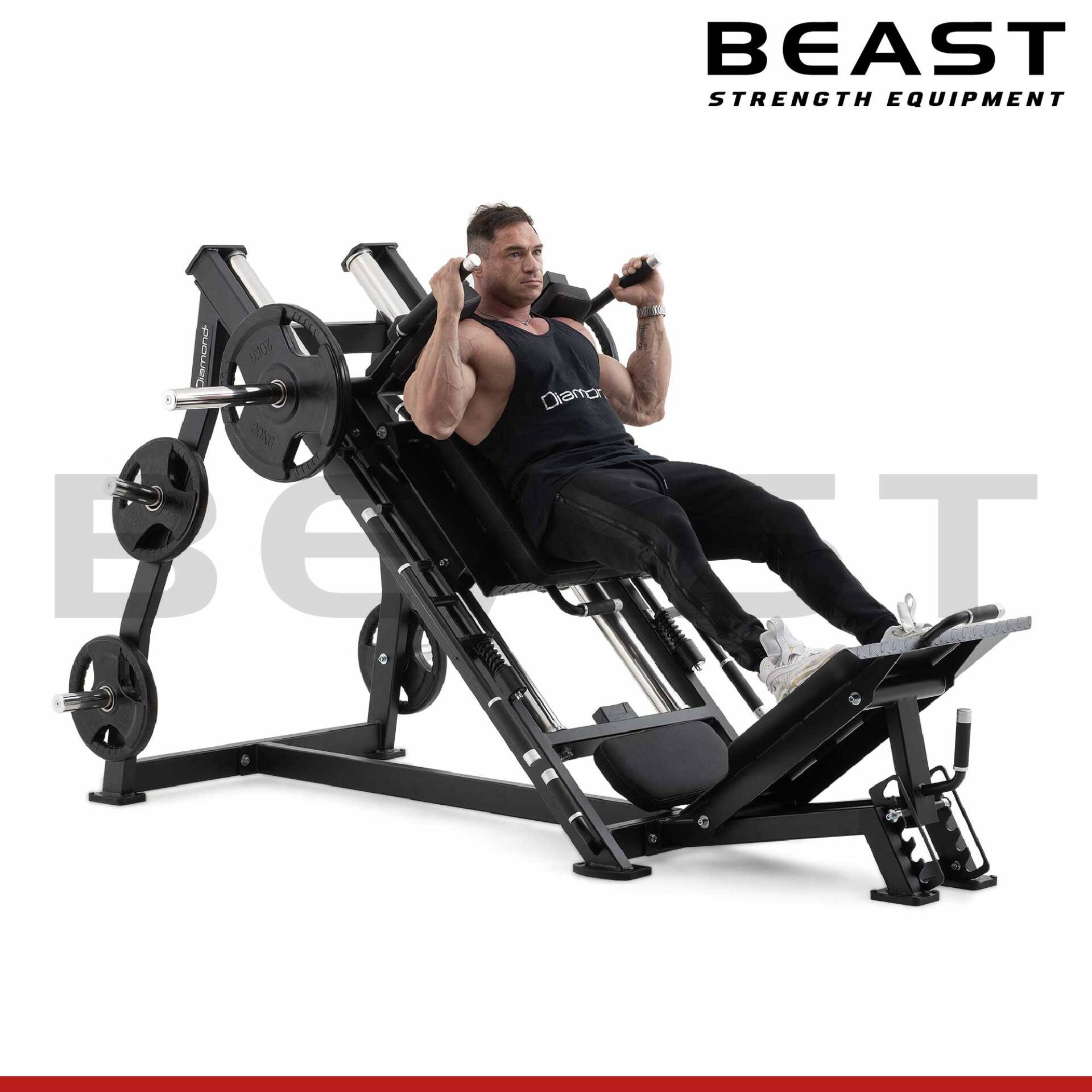 Máy tập chân S500 Diamond Leg Press & Hack Squat