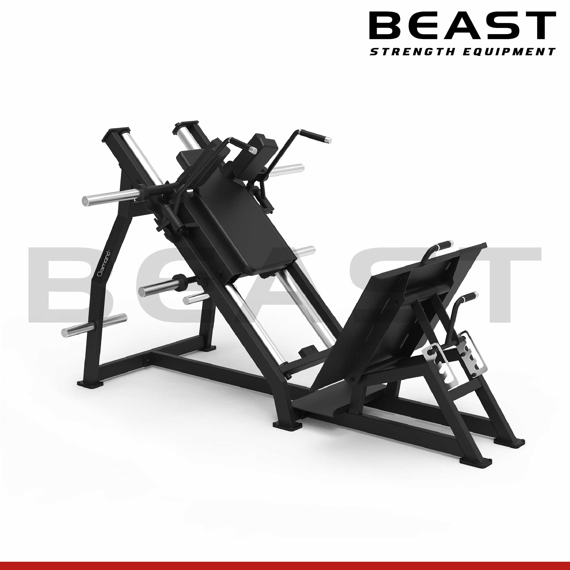 Máy tập chân S500 Diamond Linear Hack Squat